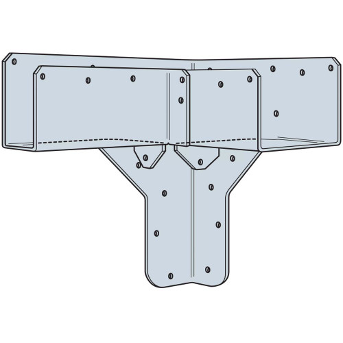 Simpson Strong-Tie RTC44 - 14-Gauge ZMAX Galvanized Rigid Tie Corner for 4x, 4x4 Post