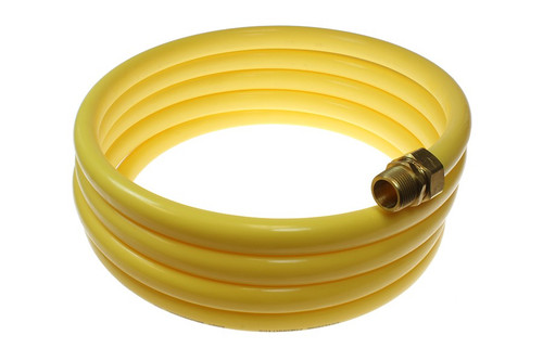 Coilhose Pneumatics N34-17B Nylon Coil, 3/4" x 17', 3/4" NPT Swivel Fittings, Yellow