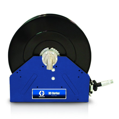 GRACO 24P476 - XD50 Oil Hose Reel, 1" x 75 ft, Blue, 1275 PSI