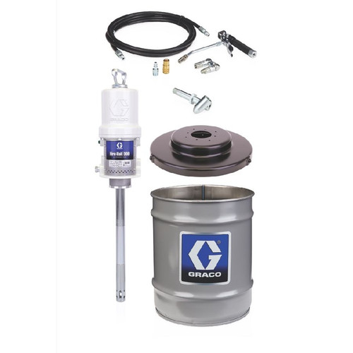 GRACO 225827 - Fire-Ball 300 Series 50:1 35 to 50 lb. Grease Pump Stationary Pail Dispenser Package