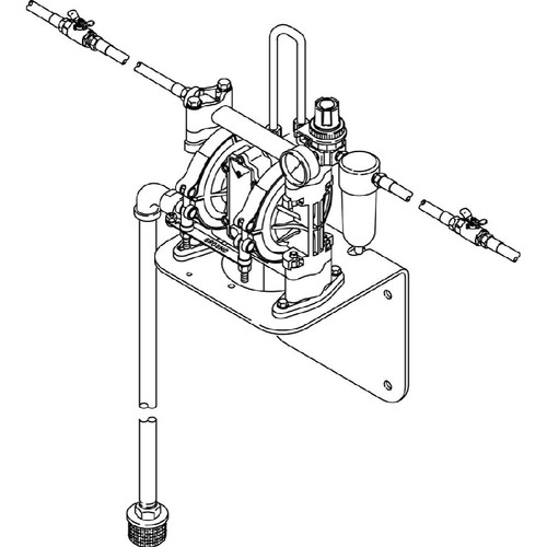 GRACO 237161 - Husky 307 Series Pre-Mixed Windshield Wash Solvent & Coolant Dispense Diaphragm Pump Package