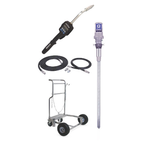 GRACO 24h797 - LD Series 3:1 Mobile 55 Gal. Oil CE Pump PackagePreset Meter