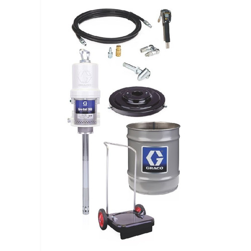 GRACO 245695 – Fire-Ball 300 50:1 Grease Pump, 35-50 lb Pail, Portable Dispenser Package