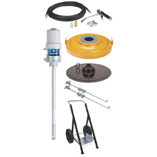 GRACO 222245 - Fire-Ball 300 Series 50:1 120 lb. Grease Pump - Portable Package w/ Heavy Duty Cart, 5000 PSI