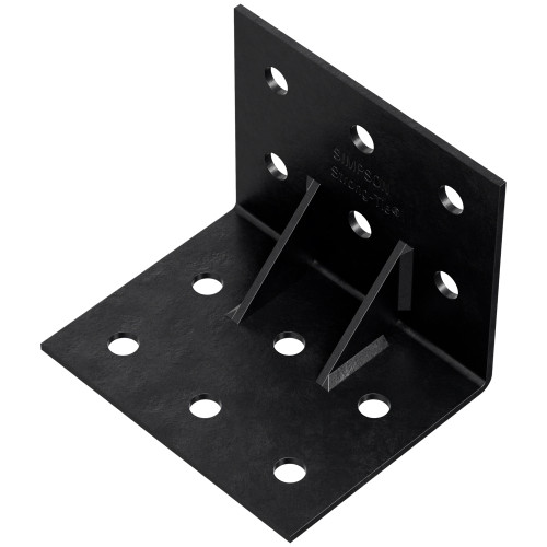 Simpson Strong-Tie HL79GPC - 7x9 Heavy Angle w/ Gusset - Black Powder Coated