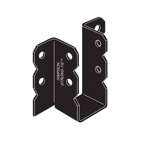 Simpson Strong-Tie OU612 - 6x12 Ornamental Joist Hanger - Black Powder Coated