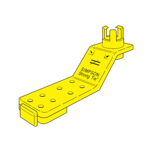 Simpson Strong-Tie AM 1/2 - 1/2" Dia. Anchor Bolt Holder Yellow