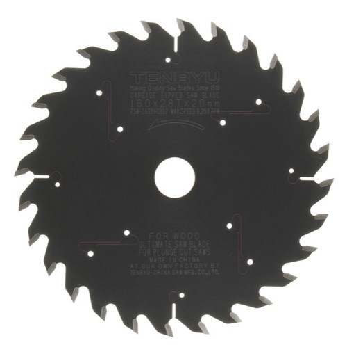 Tenryu PSW-16028CBD2 160mm Plunge-Cut Saw Blade for FESTOOL TS55