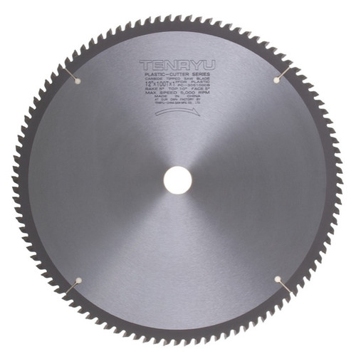 Tenryu PC-305100CB 12" Plastic Cutter Saw Blade 100T 1" Arbor