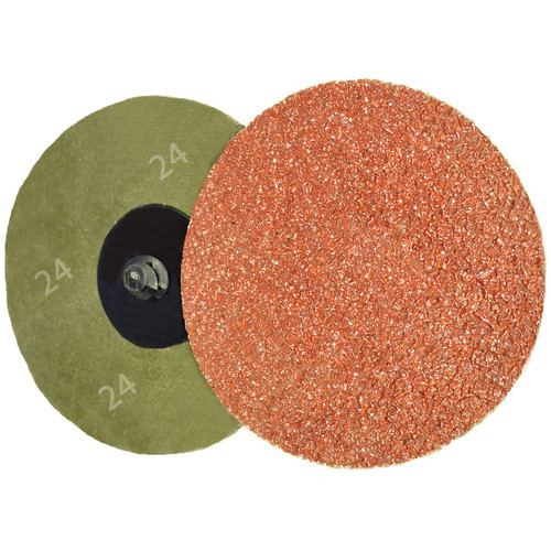 ALFA QDC1024 - 1-1/2" x 24 Grit Ceramic Quick Change Resin Fibre Disc Type 'R'