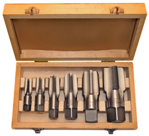 ALFA TDS66006NPT - 6pc Carbon Steel NPT Pipe Tap Set