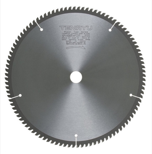 Tenryu PT-305100 12" Clean-Cut Miter Saw Blade 100T 1" Arbor