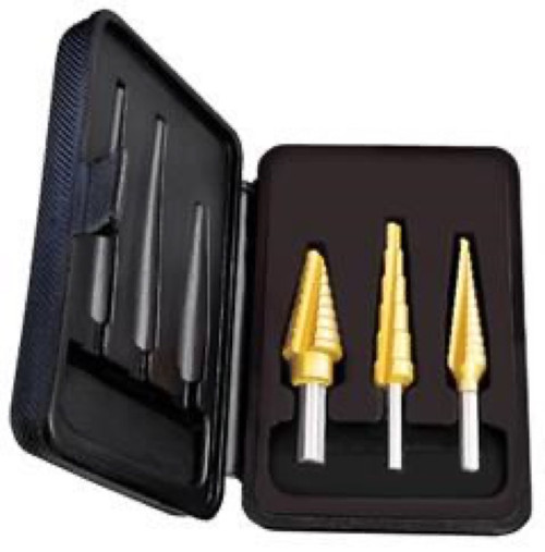 ALFA MBS15 - 3pc Multi Step Probit Drill Set Plastic Case