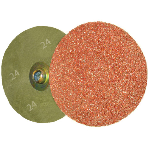 ALFA QDC7024 - 2" x 24 Grit Ceramic Quick Change Resin Fibre Disc Type 'S'