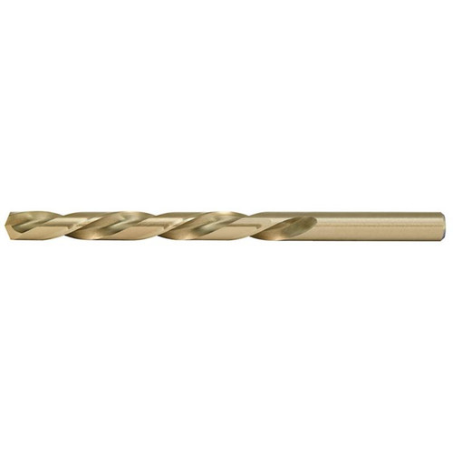 ALFA JDLCO93119 - 11/32" Left Hand Spiral Cobalt M42 Jobber Drill, 135° Point, Straw Gold