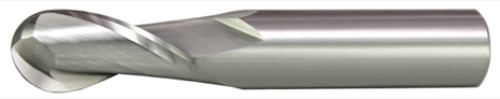 ALFA SCB61385 - 1" x 1 Carbide, 2-Flute Ball Single End Mill