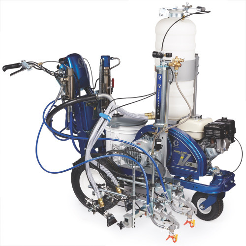 GRACO 17K585 – LineLazer V 200HS HP Reflective Series Gas Airless Line Striper, 1 Auto Gun + 1 PBS Tank, 3300 PSI