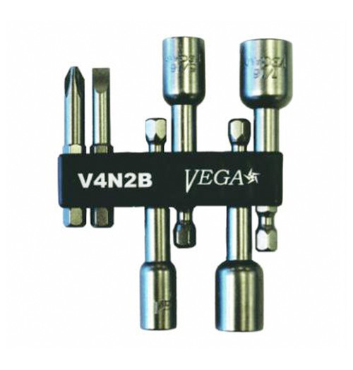 VEGA V4N2B - Driver Bit & Nutsetter Set 6pc