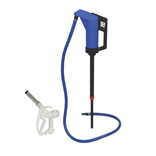 GRACO 127875 - LD Blue DEF Hand Pump, 6 ft. Dispense Hose w/ Ball Valve, Drum Length Adjustable Down Tube, LD manual nozzle