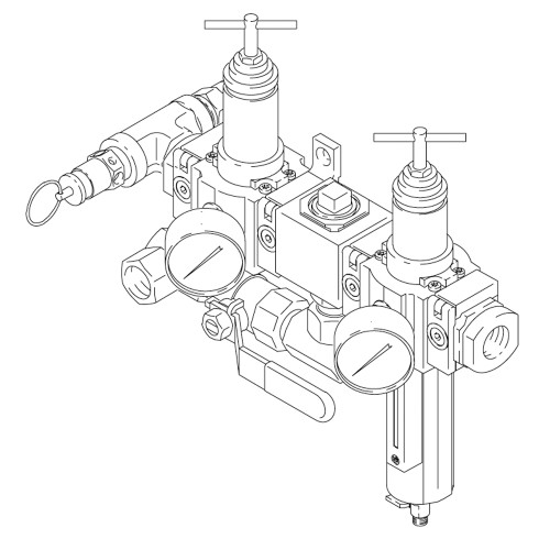 GRACO 239956 - Air Filter/Regulator Kit for President & Monark Wall Mount Air-Assisted Pumps