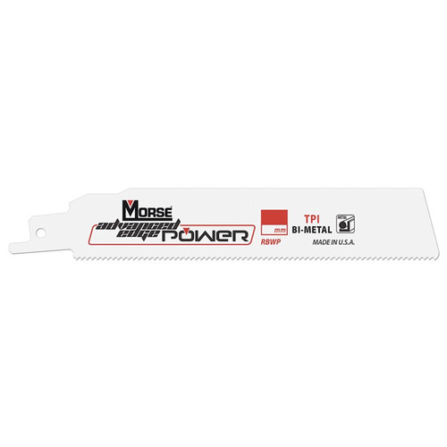 MK Morse RBWP94218B100 - 9" 18 TPI POWER Bi-Metal Reciprocating Saw Blades 100ct