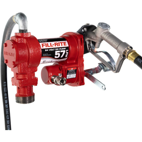 FILL-RITE FR2410HE - 24V 57 LPM Fuel Transfer Pump w/ Nozzle