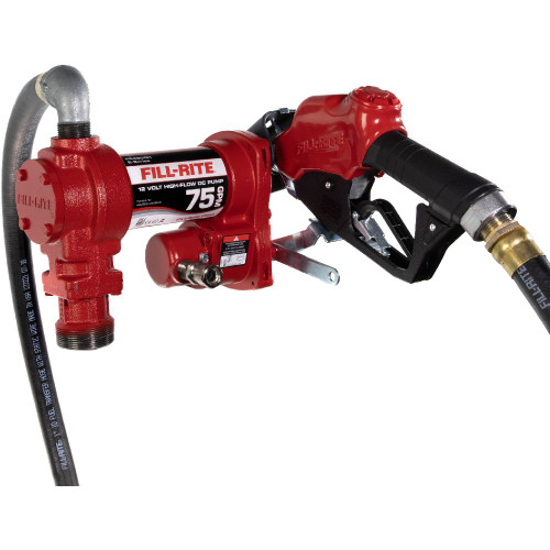 FILL-RITE FR4210HEB - 12V 75 LPM Fuel Transfer Pump w/ Nozzle