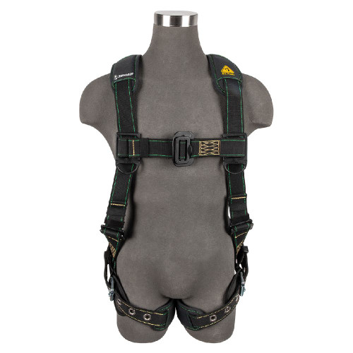 Safewaze Arc Flash Full Body Harness: DE 1D, DE MB Chest, TB Legs