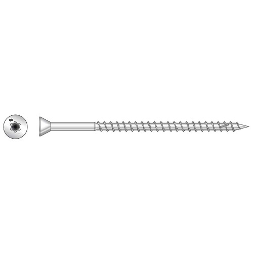 Simpson Strong-Tie T07300FWP - #7 x 3" 316SS DWP Trim Head Screw T-15 60ct