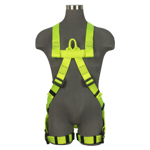 Safewaze SW77125-UTQC-SL Arc Flash Full Body Harness: Soft Dorsal & Sternal Loop, DE MB Torso, DE QC Legs