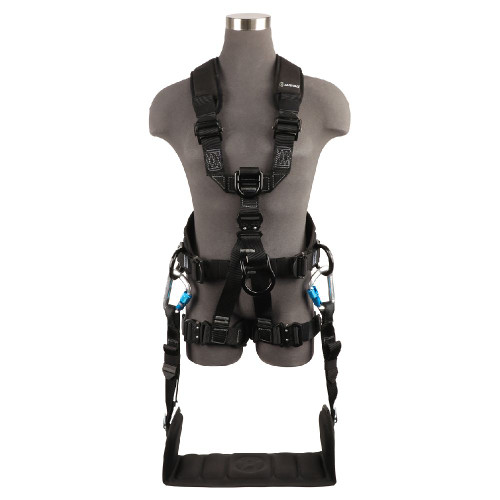 Safewaze FS227T Wind & Tower Harness: 5D, Removable Seat, QC Legs