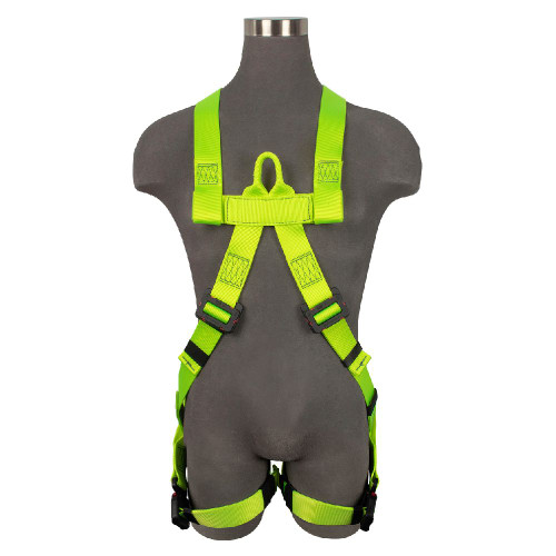 Safewaze SW77125-UTQC Arc Flash Full Body Harness: DE 1D, Soft Sternal Loop, DE MB Torso, DE QC Legs