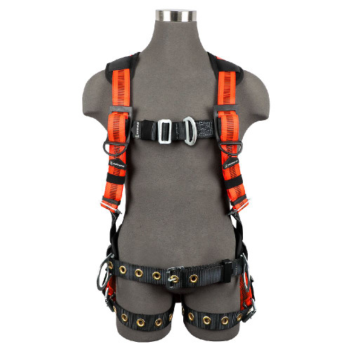 Safewaze FS99160-EFD V-Line Construction Harness: 3D, MB Chest, FD, TB Legs