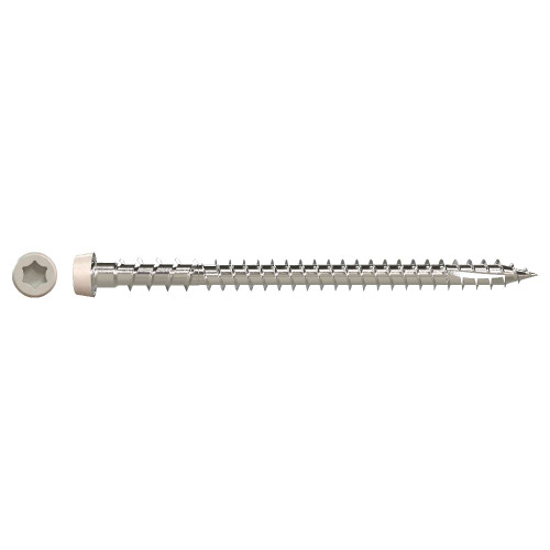 QuikDrive DCU234S316GR05 - #10 x 2-3/4" 316SS Collated Composite Deck Screw Gray05 1000ct