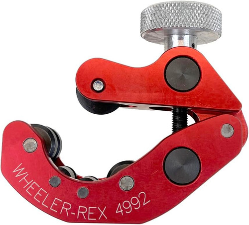 WHEELER-REX 4992RED - Close Quarters Tubing Cutter 1/4" - 2-3/8", Limited Red Edition