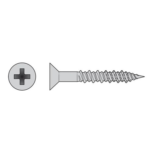 Simpson Strong-Tie T08J125FXM - #8 x 1-1/4" Flat Head Marine Screws 316SS 1000ct