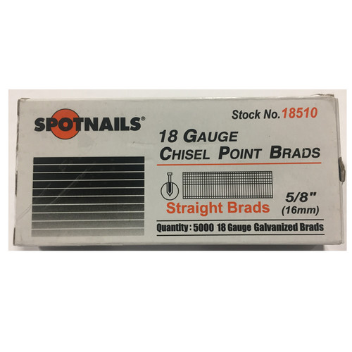 Spotnails 18510 - 18 Gauge 5/8" Brads AX Type, 5000ct