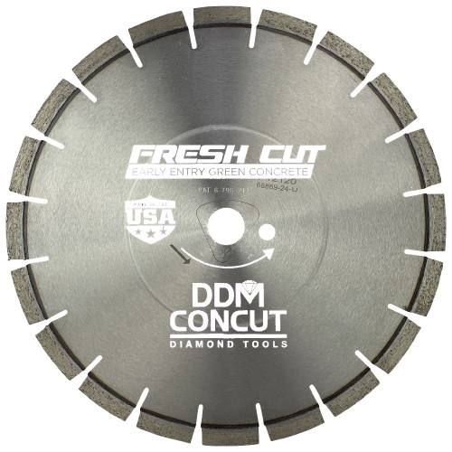 DDM Concut W8100 - 8" x .100 White Fresh Cut Diamond Blade