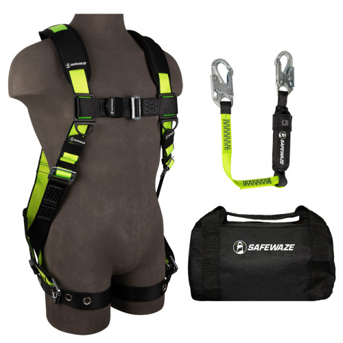 Safewaze 019-3057 PRO Bag Combo: FS185-2X Harness, FS560-3 Lanyard, FS8150 Bag
