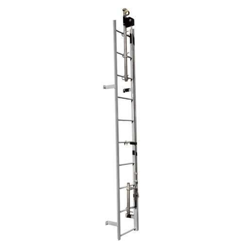 Safewaze 022-12130 SS 50' Ladder Climb System, 4-Person Complete Kit