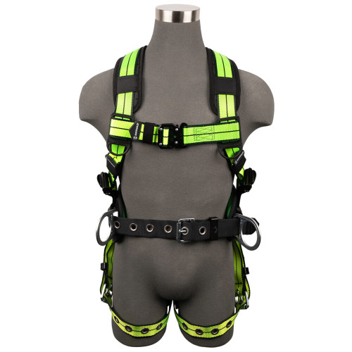 Safewaze FS-FLEX360-3X PRO+ Construction Harness: 3D, QC Chest, TB Legs