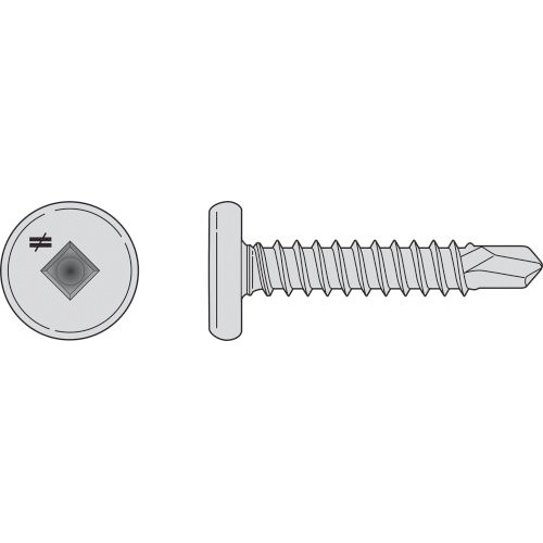 Simpson Strong-Tie F10T100PSC - #10 x 1" 410SS Pancake Head Self-Drilling Screws 100ct