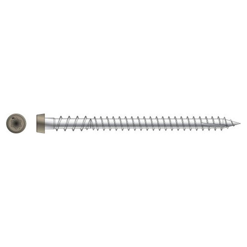 Simpson Strong-Tie DCU234P316TN02 - #10 x 2-3/4" 316SS Hand-Drive Composite Deck Screw Tan02 350ct