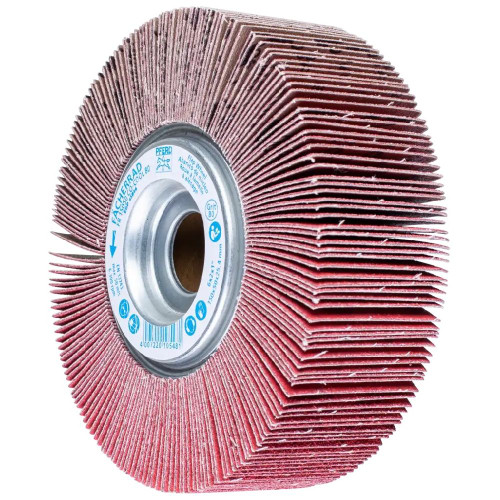 PFERD 45846 6" x 2" Unmounted Flap Wheel 1" A.H. - Ceramic Oxide - 80 Grit
