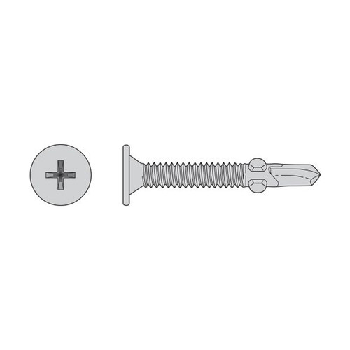 Simpson Strong-Tie F10C144WDC - #10 x 1-7/16" 410SS Wafer Head Self-Drilling Screws 100ct