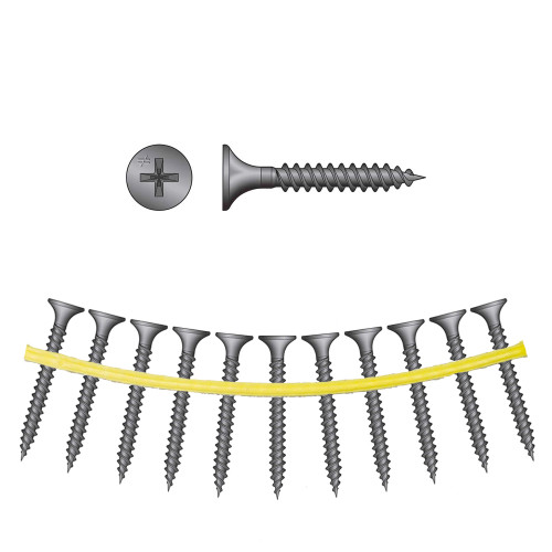 Simpson Strong-Tie DWF1PS - #6 x 1" Fine Thread Drywall-to-Steel Screws 2500ct