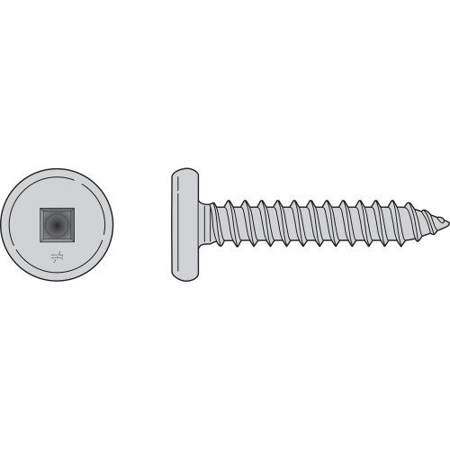 Simpson Strong-Tie F10T100PTM - #10 x 1" 410SS Pancake Head Wood Screws 1000ct