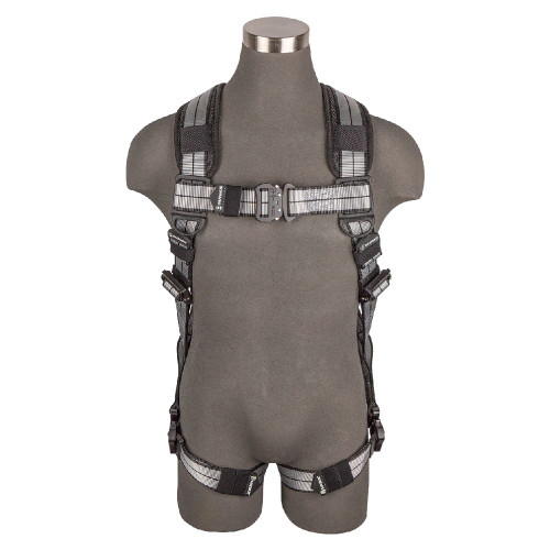 Safewaze 020-1223 - PRO+ Slate Full Body Harness: Alu 1D, Alu QC Chest/Legs (L)