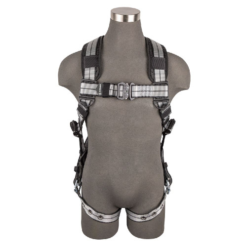Safewaze 020-1230 - PRO+ Slate Full Body Harness: Alu 1D, Alu QC Chest, TB Legs (M)