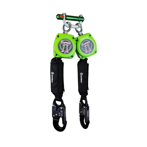 Safewaze 019-5053 - 6' Web Dual Leg Retractable with Aluminum Snap Hooks & 9013 BWB